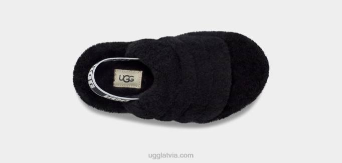 bērni UGG pūka jā slaids Z48J1739 melns
