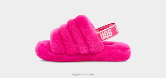 bērni UGG pūka jā slaids Z48J1741 klinšu roze