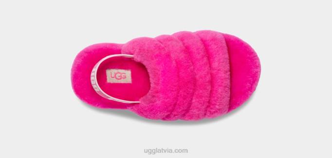 bērni UGG pūka jā slaids Z48J1741 klinšu roze