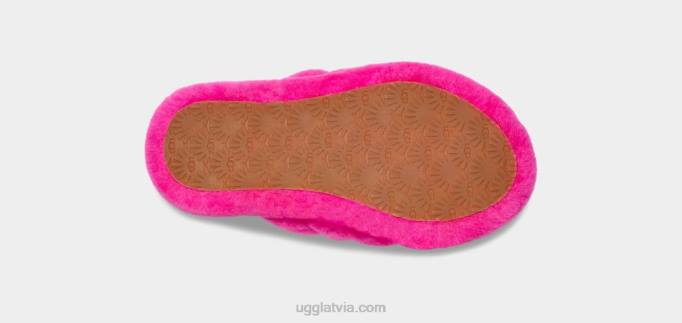 bērni UGG pūka jā slaids Z48J1741 klinšu roze