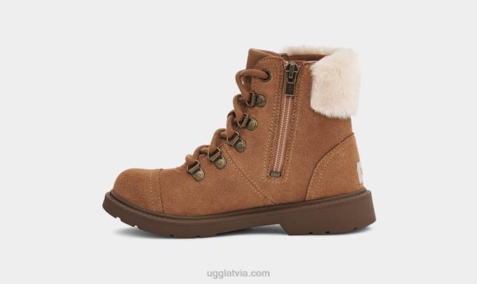 bērni UGG azell hiker laika apstākļi Z48J2334 kastaņu zamšādas
