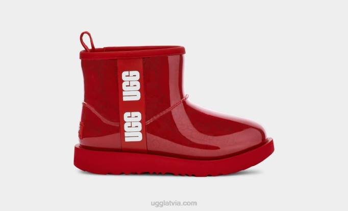 bērni UGG klasisks skaidrs mini ii Z48J1753 samba sarkana