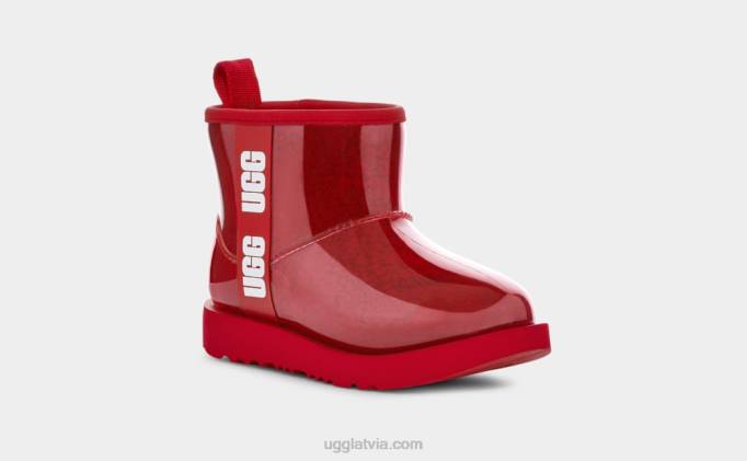 bērni UGG klasisks skaidrs mini ii Z48J1753 samba sarkana