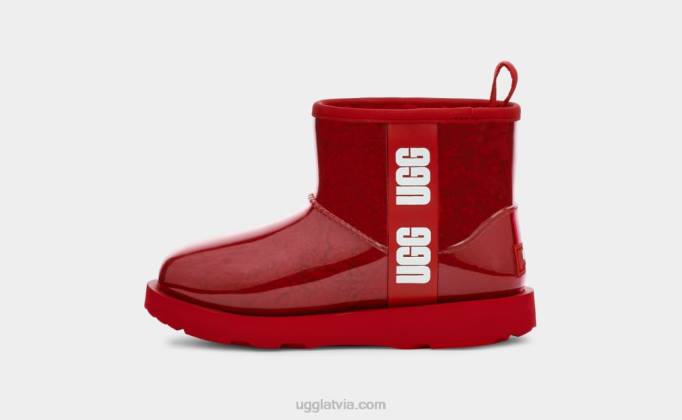 bērni UGG klasisks skaidrs mini ii Z48J1753 samba sarkana