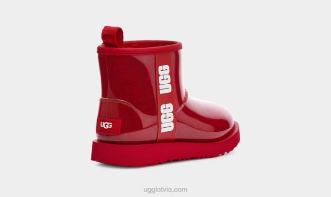 bērni UGG klasisks skaidrs mini ii Z48J1753 samba sarkana