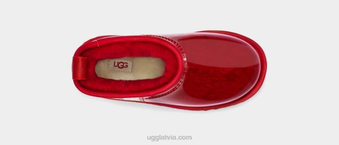 bērni UGG klasisks skaidrs mini ii Z48J1753 samba sarkana