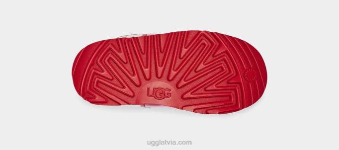 bērni UGG klasisks skaidrs mini ii Z48J1753 samba sarkana