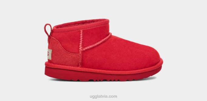 bērni UGG klasisks ultra mini Z48J1738 samba sarkana