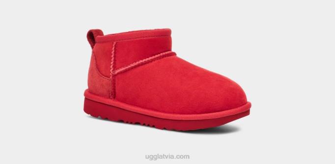 bērni UGG klasisks ultra mini Z48J1738 samba sarkana