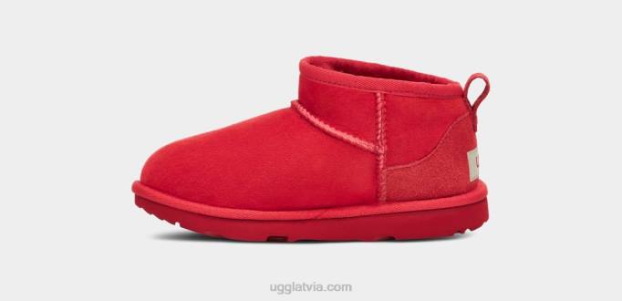 bērni UGG klasisks ultra mini Z48J1738 samba sarkana