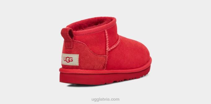 bērni UGG klasisks ultra mini Z48J1738 samba sarkana