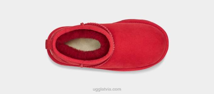 bērni UGG klasisks ultra mini Z48J1738 samba sarkana