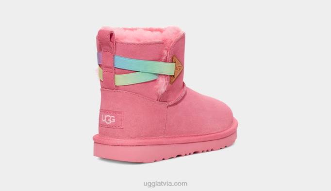 bērni UGG mini bailey flex varavīksne Z48J253 rozā rozā varavīksne