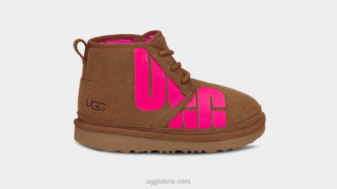 bērni UGG neumel chopd Z48J1789 kastaņu/taffy rozā
