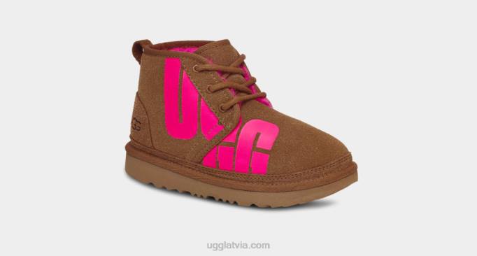 bērni UGG neumel chopd Z48J1789 kastaņu/taffy rozā