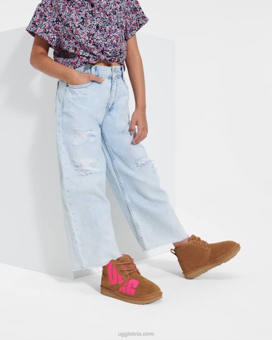 bērni UGG neumel chopd Z48J1789 kastaņu/taffy rozā