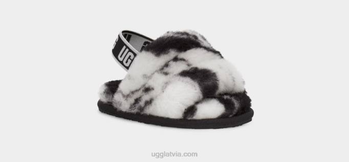 maziem bērniem UGG pūka jā slaids marmors Z48J1997 melns