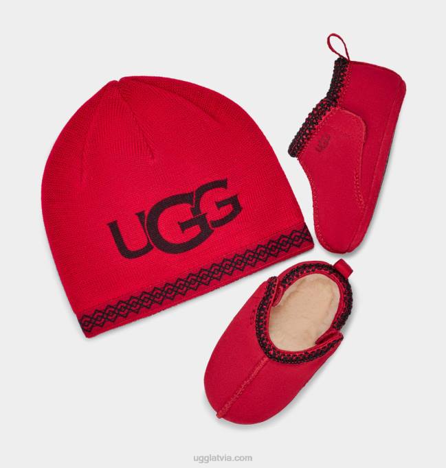 mazulis UGG tasmans un beanie Z48J336 samba sarkana