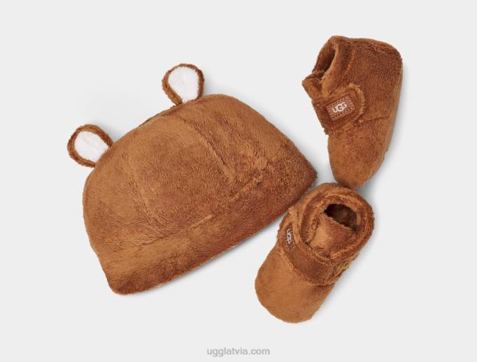 mazulis UGG bixbee un beanie Z48J2033 kastanis