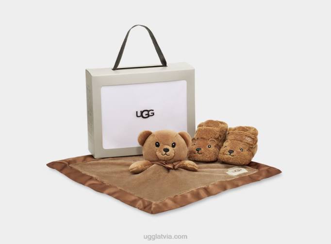 mazulis UGG bixbee un lovey bear stuffie Z48J2020 kastanis