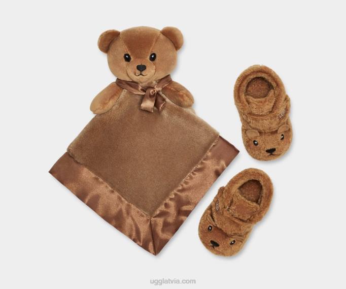 mazulis UGG bixbee un lovey bear stuffie Z48J2020 kastanis
