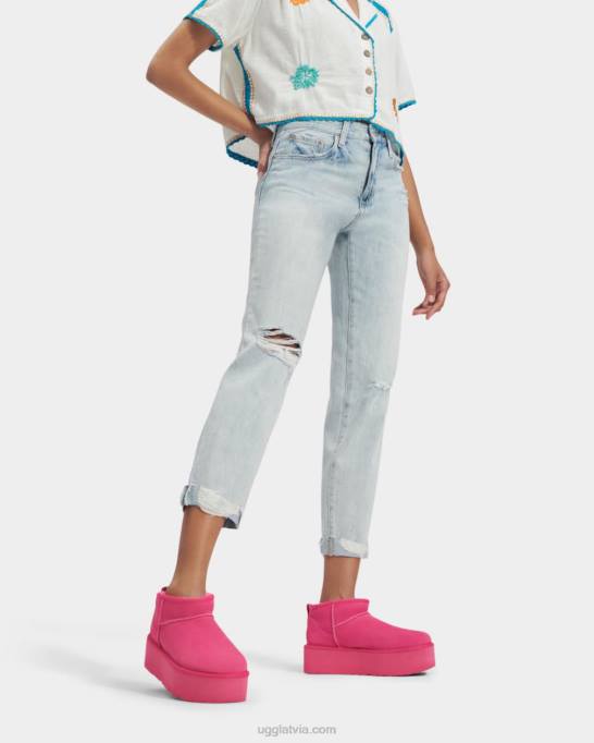 visi dzimumi UGG klasiska ultra mini platforma Z48J632 taffy rozā