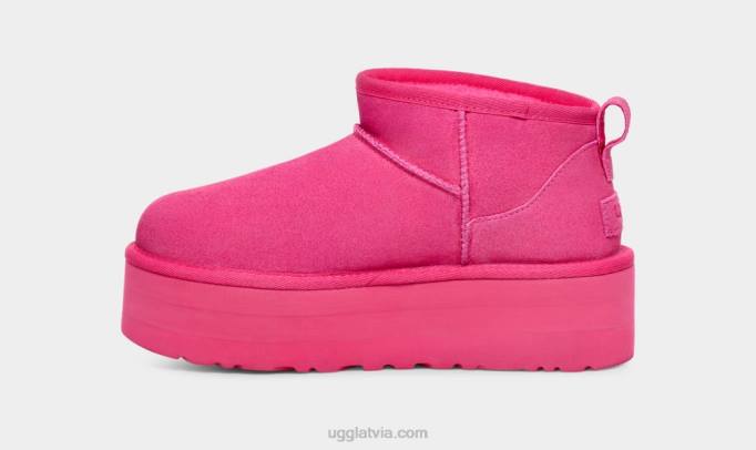 visi dzimumi UGG klasiska ultra mini platforma Z48J632 taffy rozā