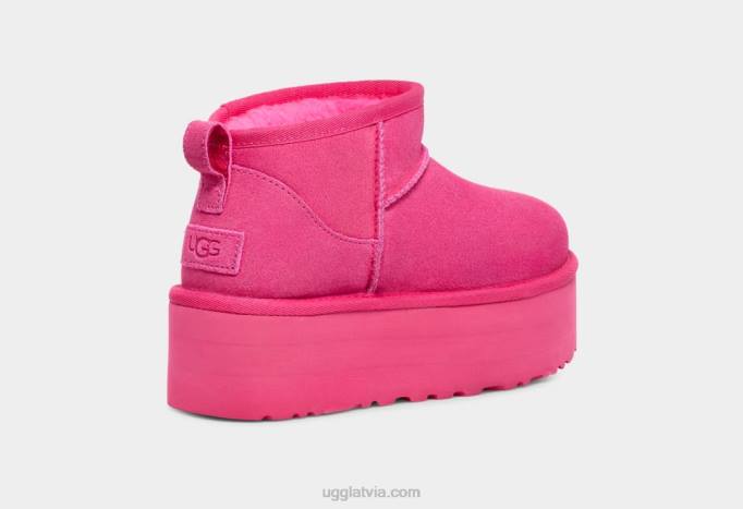 visi dzimumi UGG klasiska ultra mini platforma Z48J632 taffy rozā