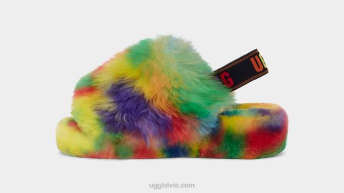 visi dzimumi UGG pūka jā lepnums Z48J80 varavīksne