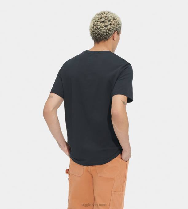 visi dzimumi UGG lielizmēra logo tee chopd Z48J2289 melns