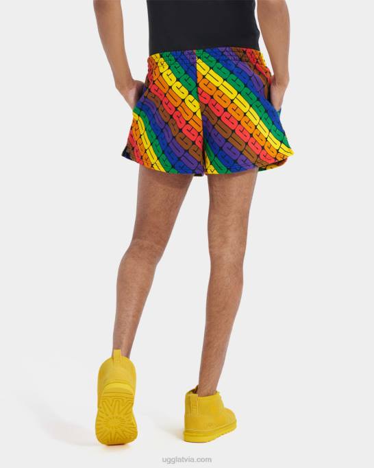 visi dzimumi UGG noni īss lepnums Z48J121 varavīksnes logotips