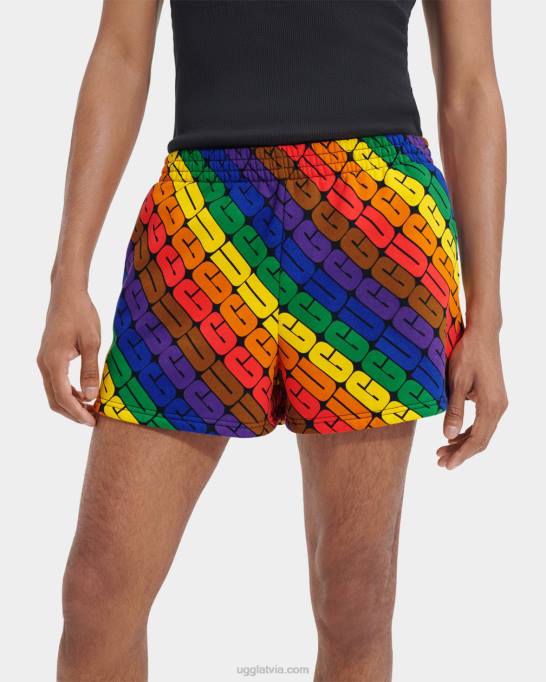 visi dzimumi UGG noni īss lepnums Z48J121 varavīksnes logotips