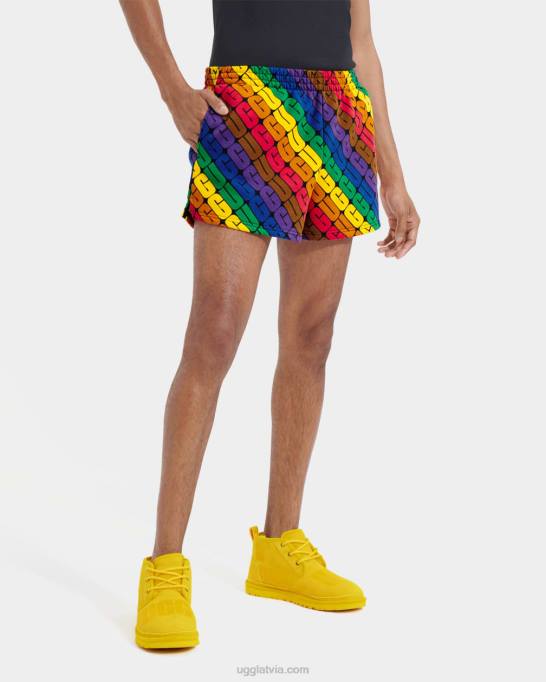 visi dzimumi UGG noni īss lepnums Z48J121 varavīksnes logotips