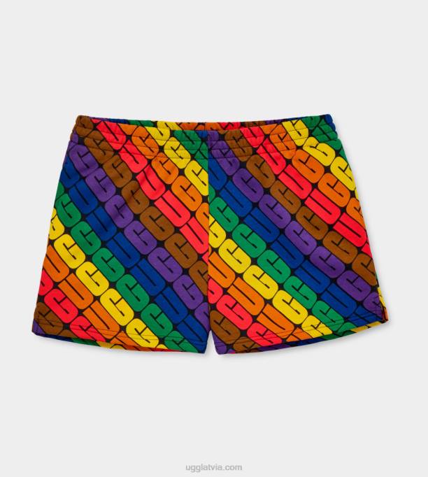 visi dzimumi UGG noni īss lepnums Z48J121 varavīksnes logotips