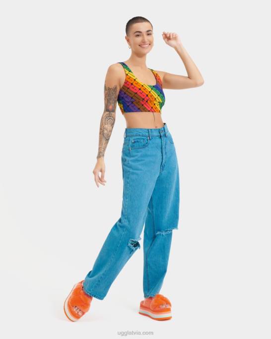 visi dzimumi UGG zayley bralette lepnums Z48J190 varavīksnes logotips