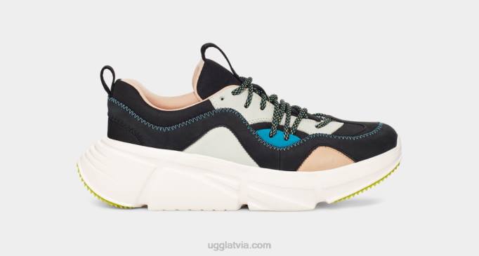 sievietes UGG Calle mežģīņu āda Z48J2151 melns multi