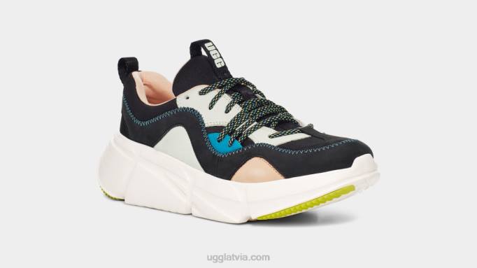 sievietes UGG Calle mežģīņu āda Z48J2151 melns multi