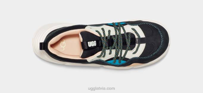 sievietes UGG Calle mežģīņu āda Z48J2151 melns multi