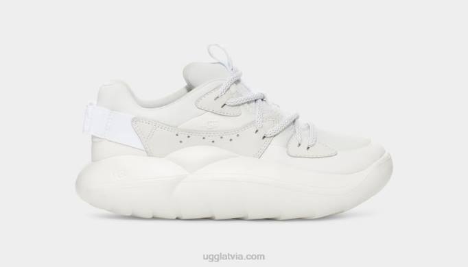 sievietes UGG la mākoņu mežģīnes Z48J726 balta zamšāda