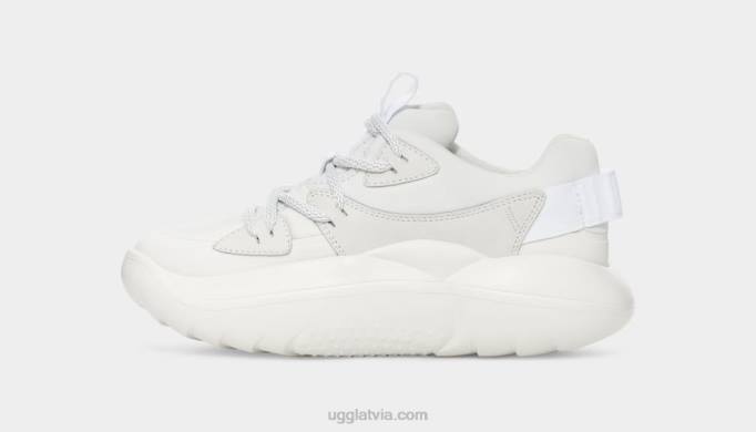 sievietes UGG la mākoņu mežģīnes Z48J726 balta zamšāda