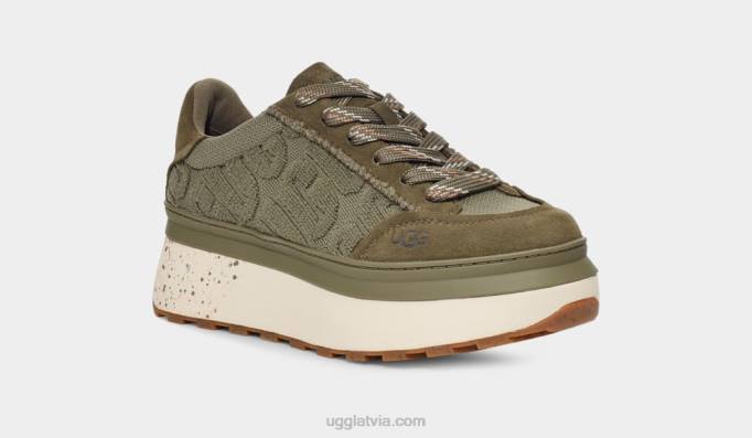 sievietes UGG marīnas mežģīņu logotips Z48J818 dedzināta olīve