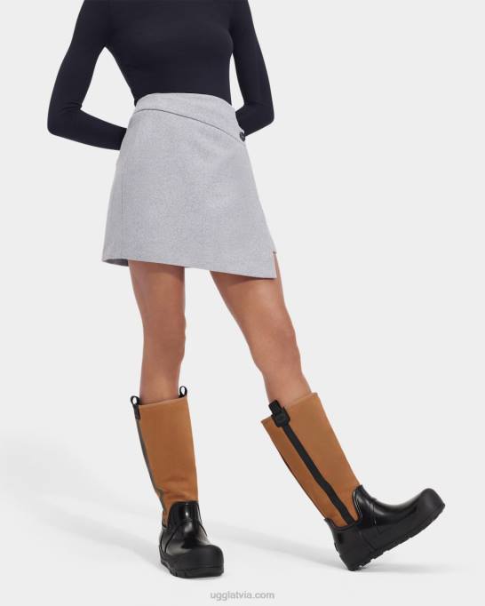 sievietes UGG raincloud augstā zamšāda Z48J2045 kastanis