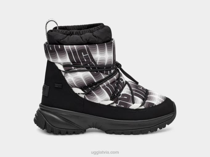 sievietes UGG yose puffer viļņa garums vid Z48J17 melns balts