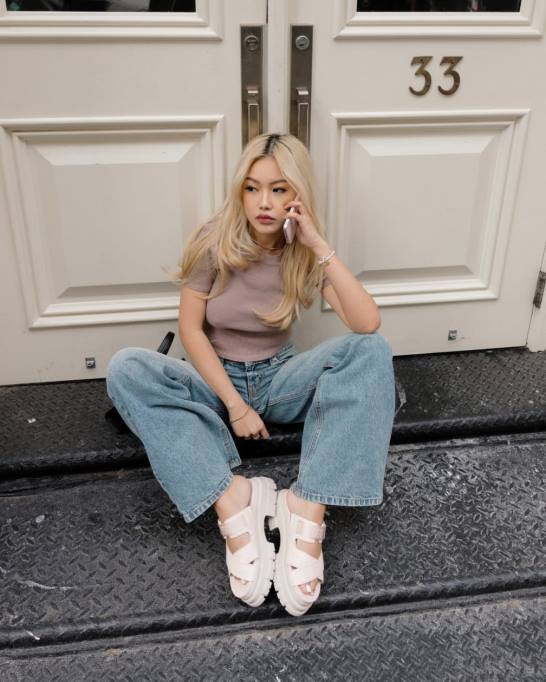 sievietes UGG Ashton slide Z48J463 sārti bēšs