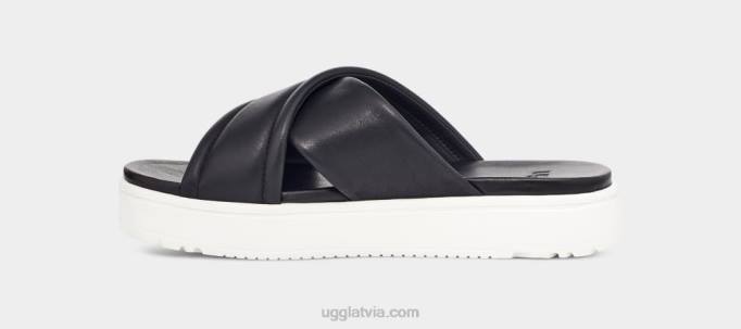 sievietes UGG Zayne šķērssiena Z48J539 melna āda