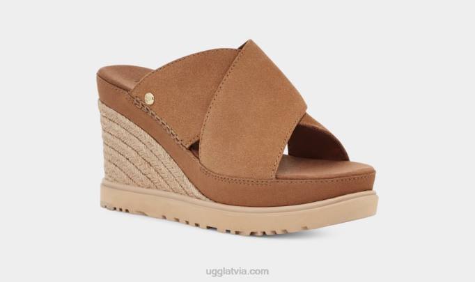sievietes UGG abata slaids Z48J454 kastanis