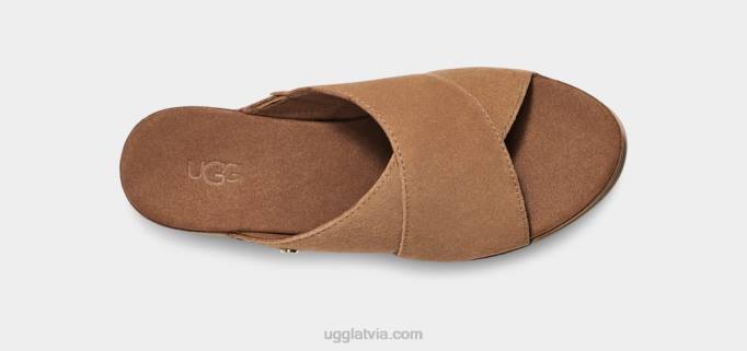 sievietes UGG abata slaids Z48J454 kastanis