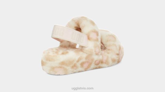 sievietes UGG ak jā, panteru apdruka Z48J816 balts