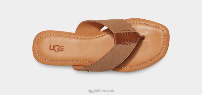 sievietes UGG carey flip zamšādas Z48J3 kastanis