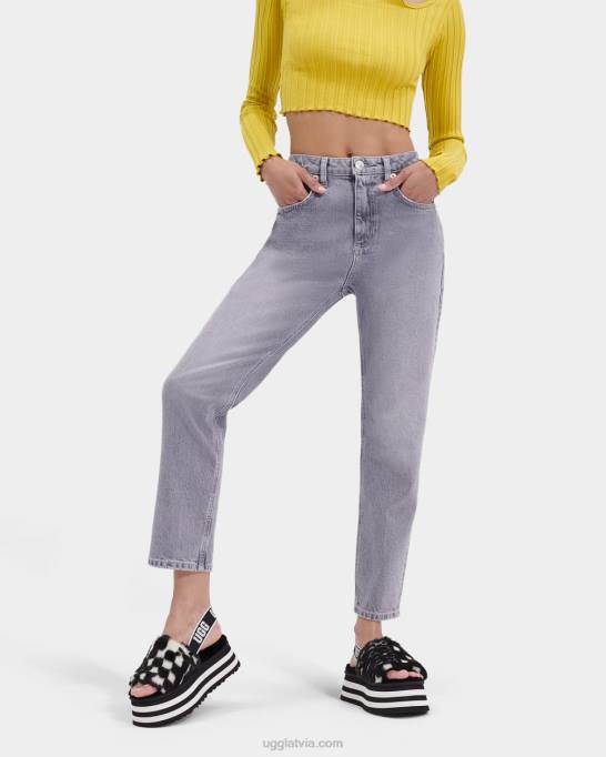 sievietes UGG disko čeku slidkalniņš Z48J51 melns balts